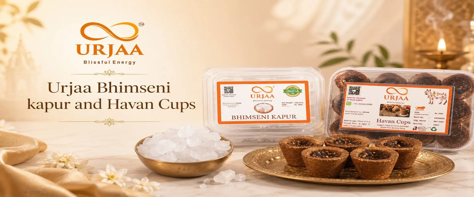 Bhimseni Kapur and Havan Cups